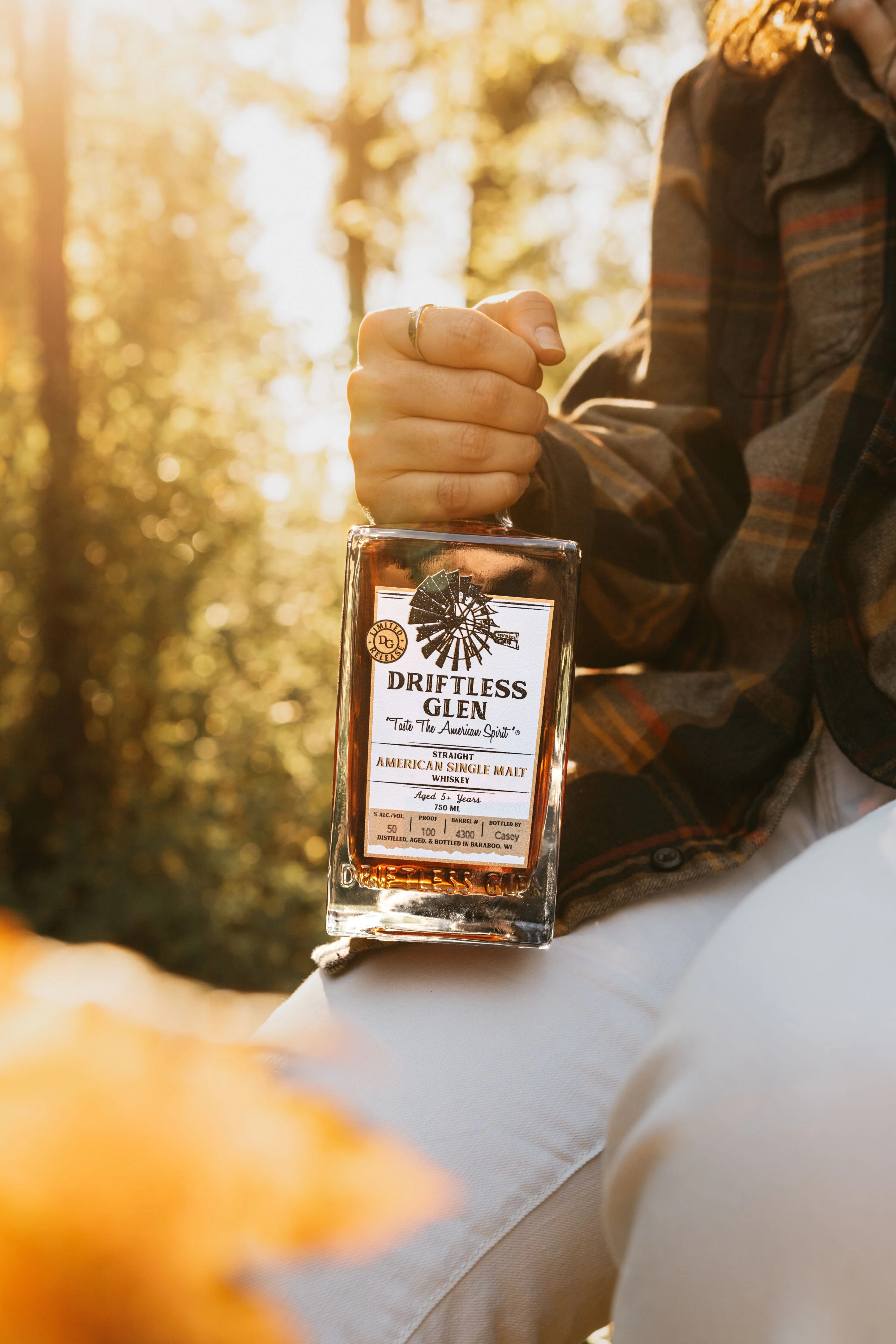 A bottle of American Single Malt