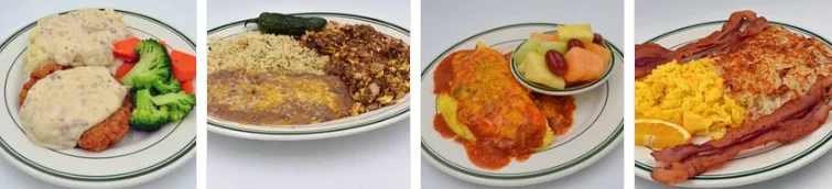Hearty American breakfast platter with eggs and bacon