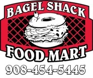 Bagel Shack logo featuring a bagel and sandwich design