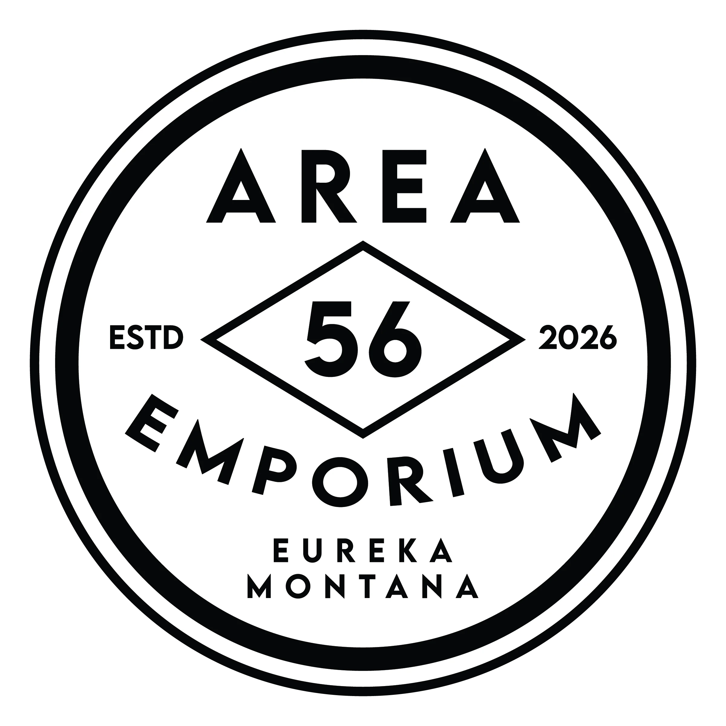 Logo of Area 56 Emporium in Eureka, Montana