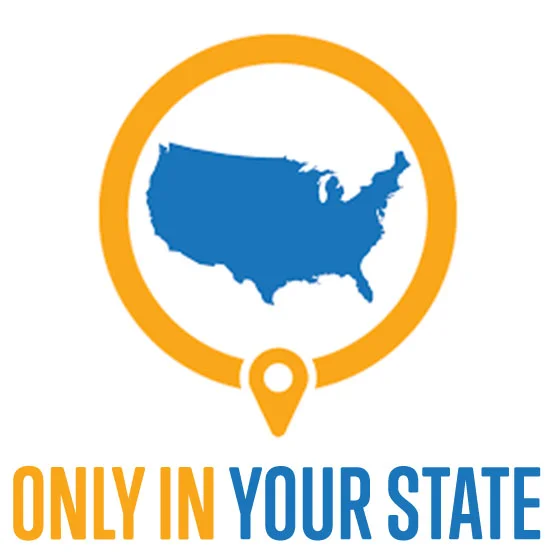 Map of the USA with location pin icon