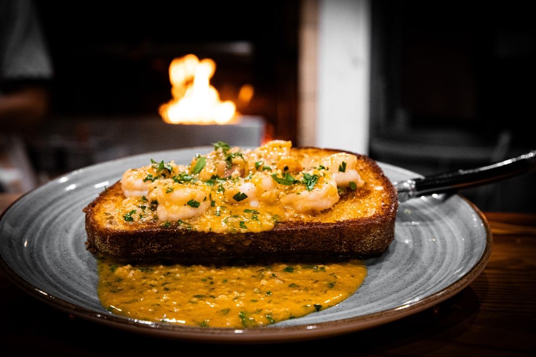 Tarvin Shrimp Toast at Ty’s Roadside Coastal Kitchen