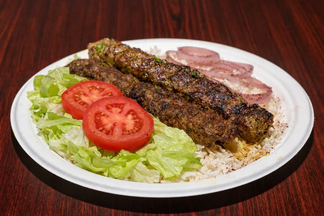 #1 - Koobideh Beef Kabob Platter