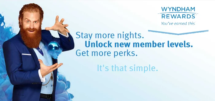 Wyndham Rewards status levels: Gold, Platinum, Diamond