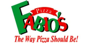 Fabio's Pizza logo with tagline