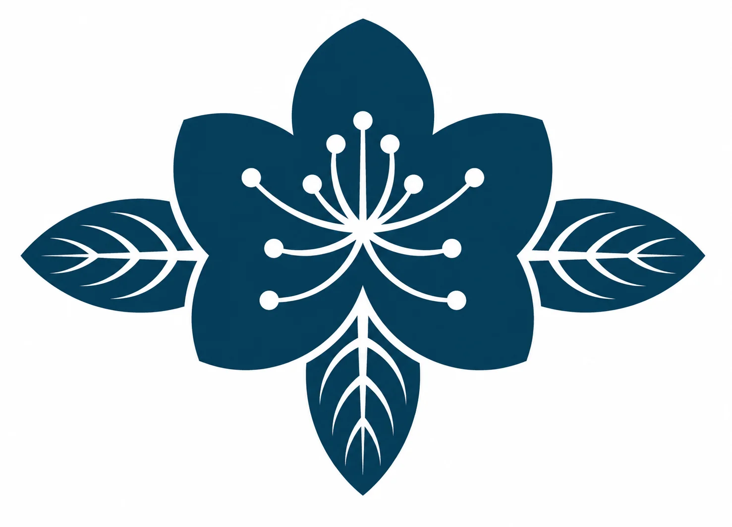 Stylized logo featuring a serene woman with traditional Asian headdress