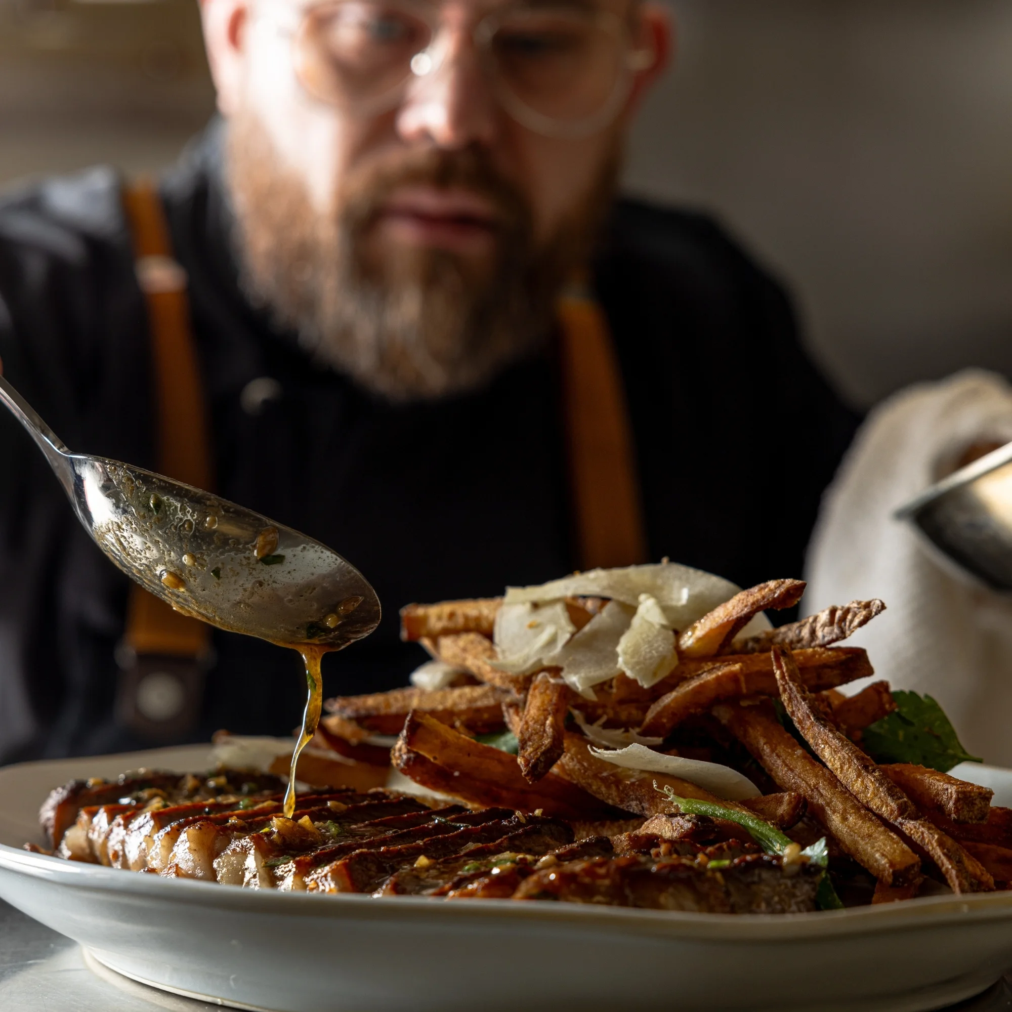 A beautifully presented dish at Bass Street Kitchen.