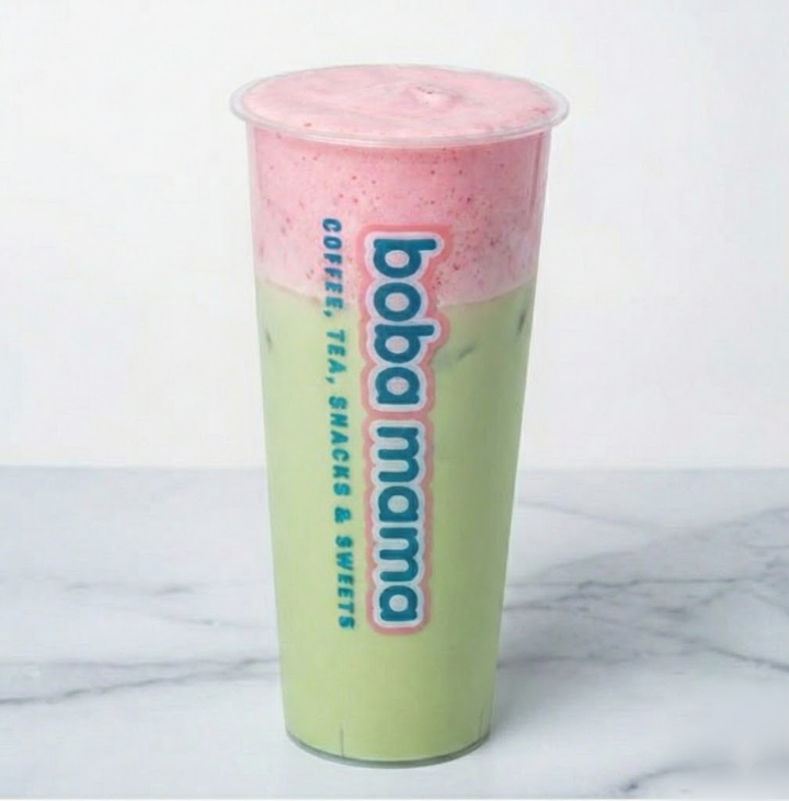 NEW! Matcha With Strawberry Foam