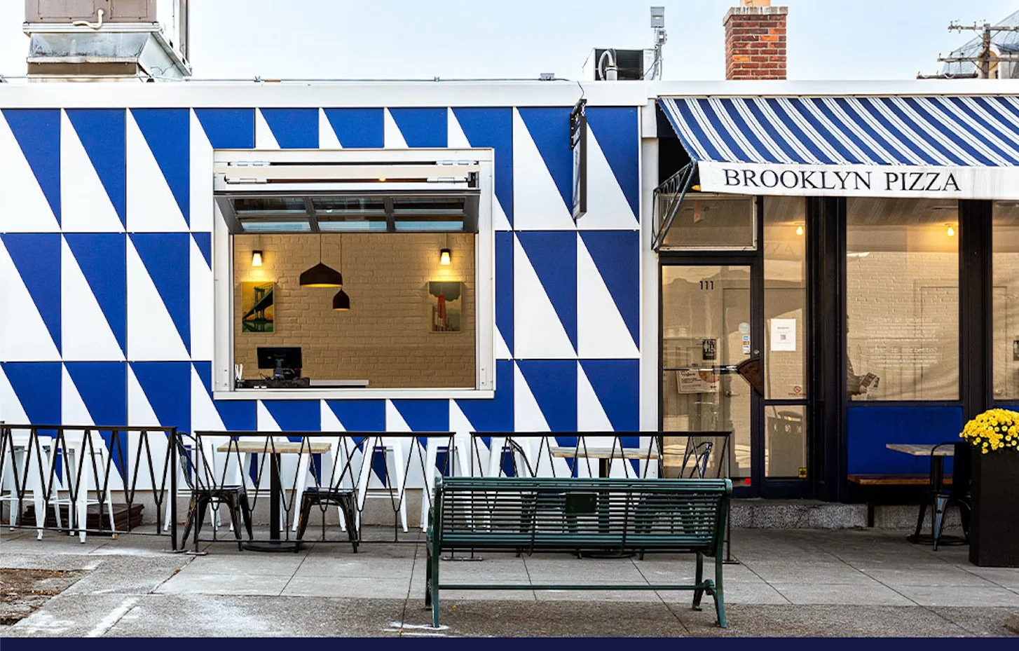 Brooklyn Pizza & Bar Outside Order Window and Seating