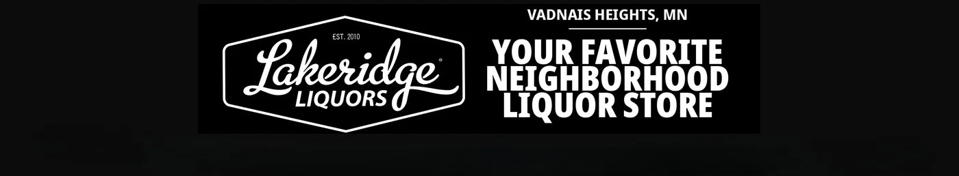 Lakeridge Liquors logo and branding in Vadnais Heights, MN