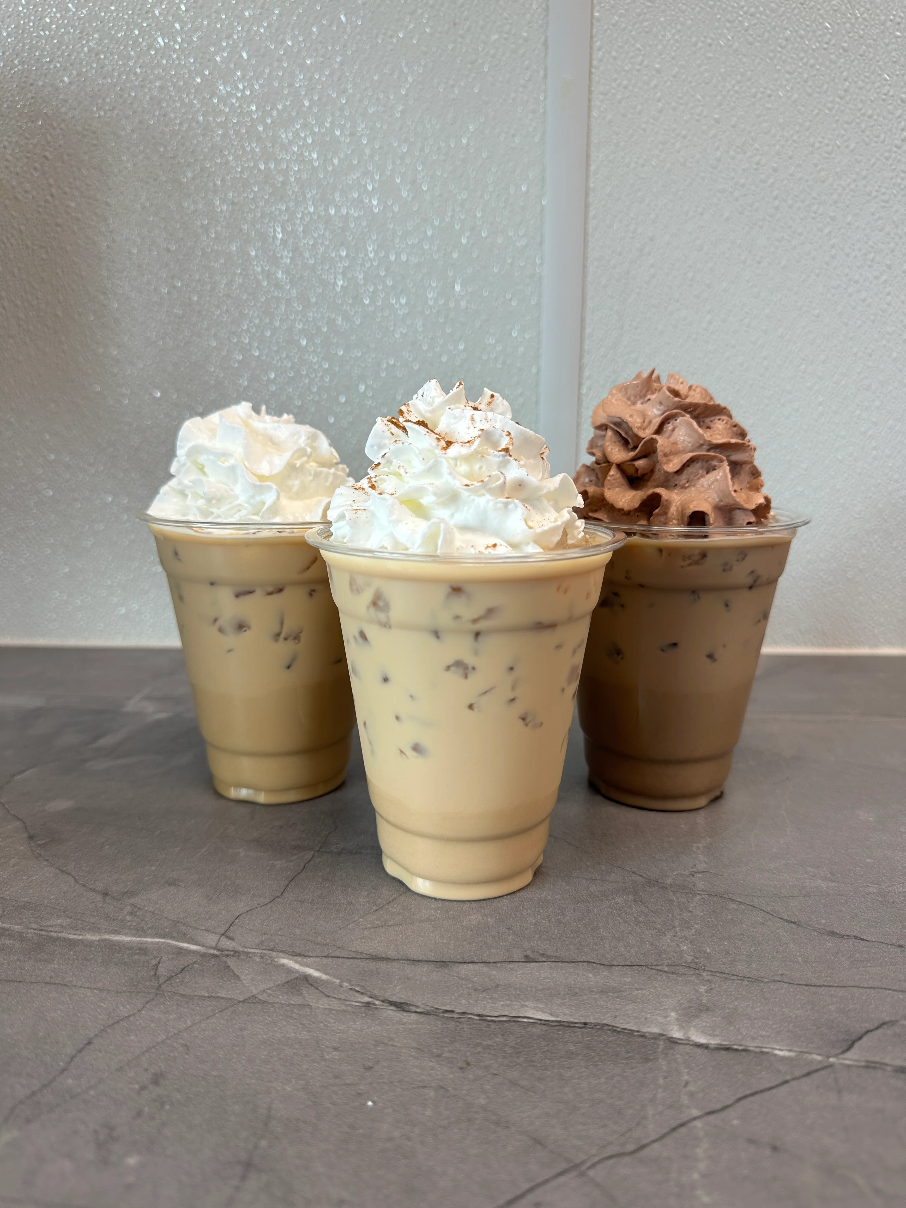 Specialty coffee menu featuring unique lattes and mochas