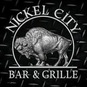 Logo of Nickel City Bar & Grille featuring a bison design