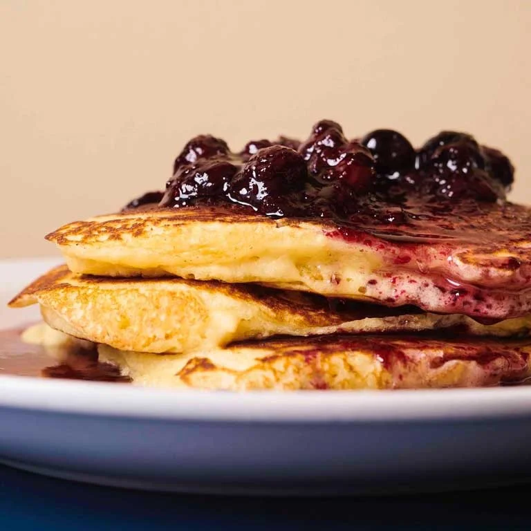 Blueberry pancakes