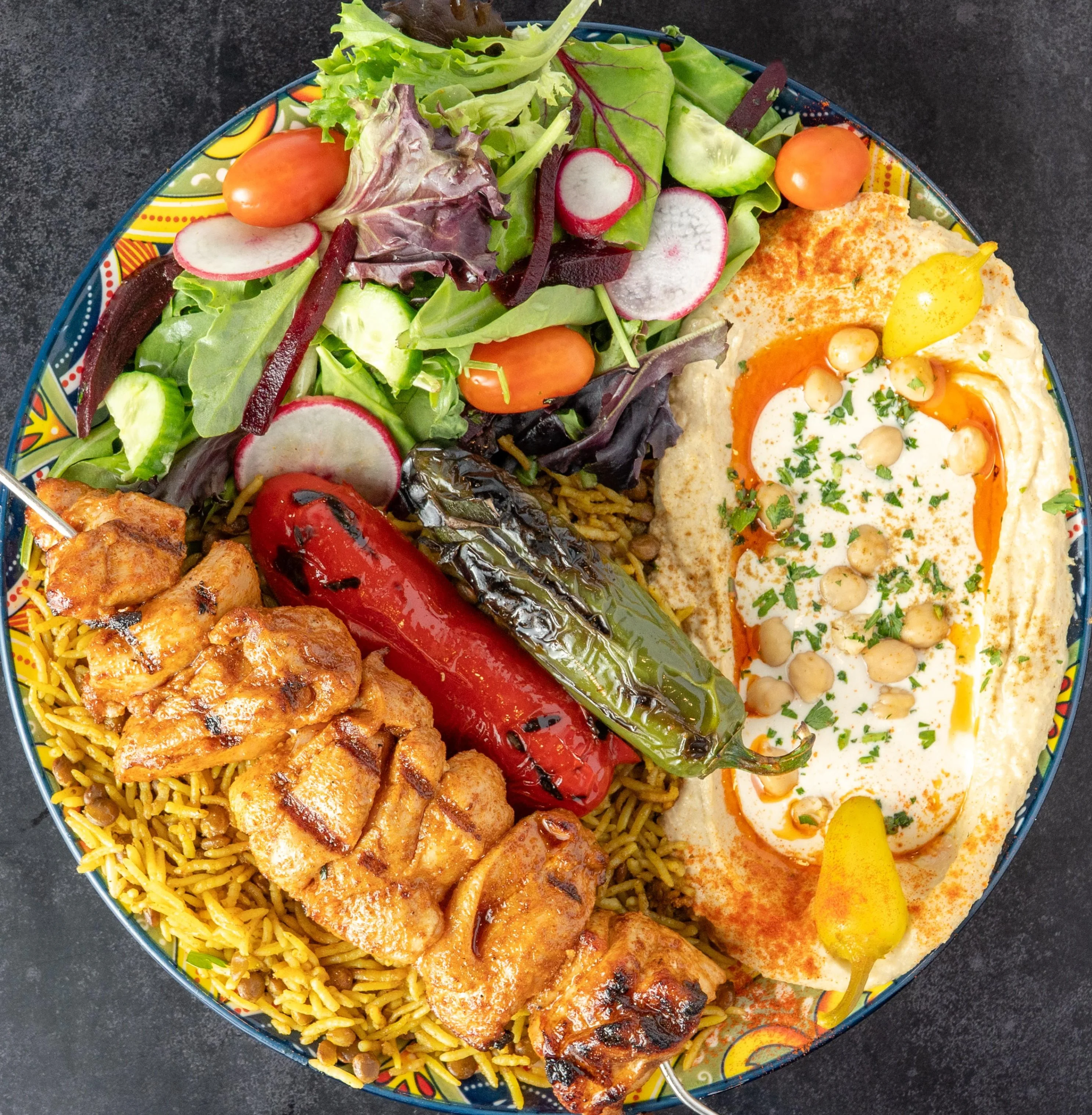 Chicken Shish Kebab Plate