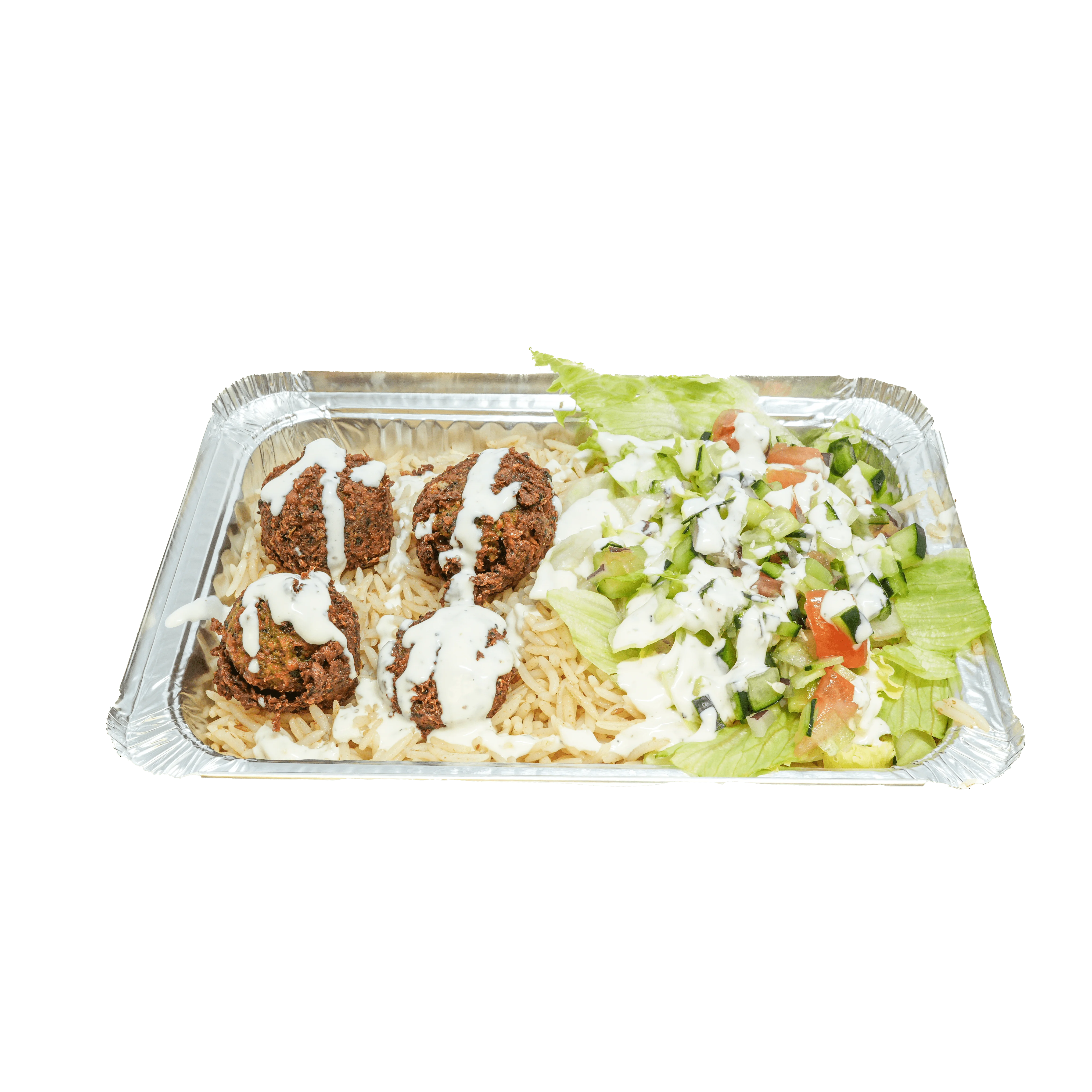 Fallafel Over Rice