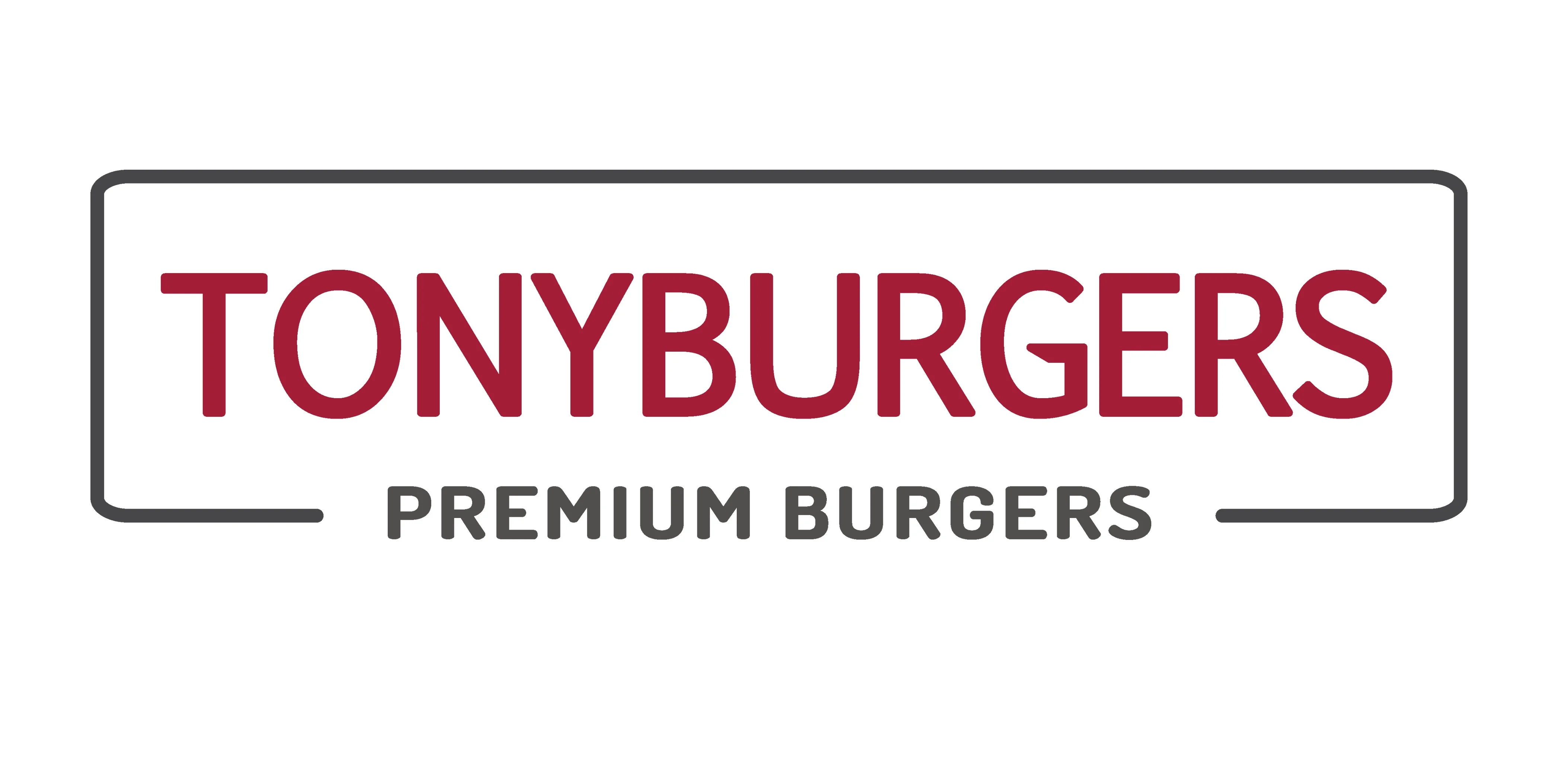Logo of Tony Burgers, premium burger restaurant