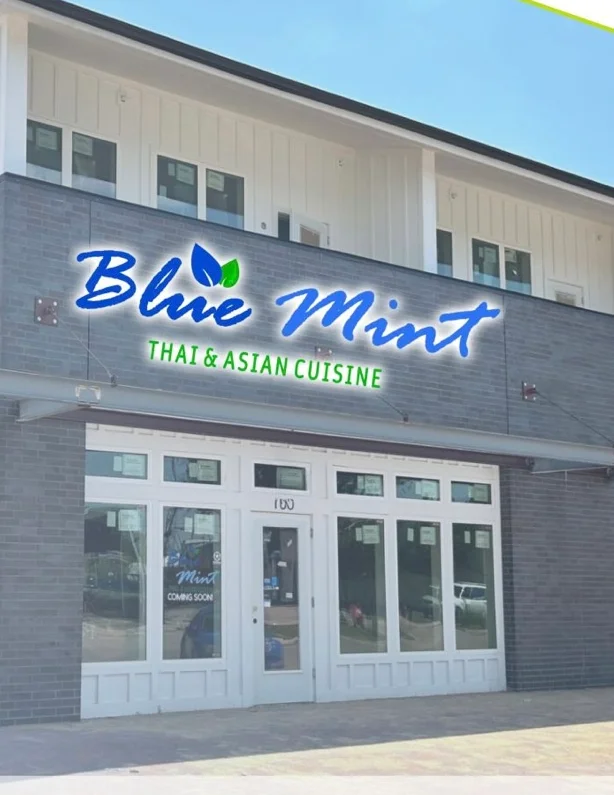 Exterior of Blue Mint Thai & Asian Cuisine restaurant