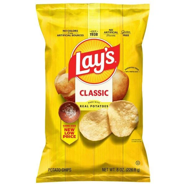 Lay's Potato Chips Classic 8 Oz