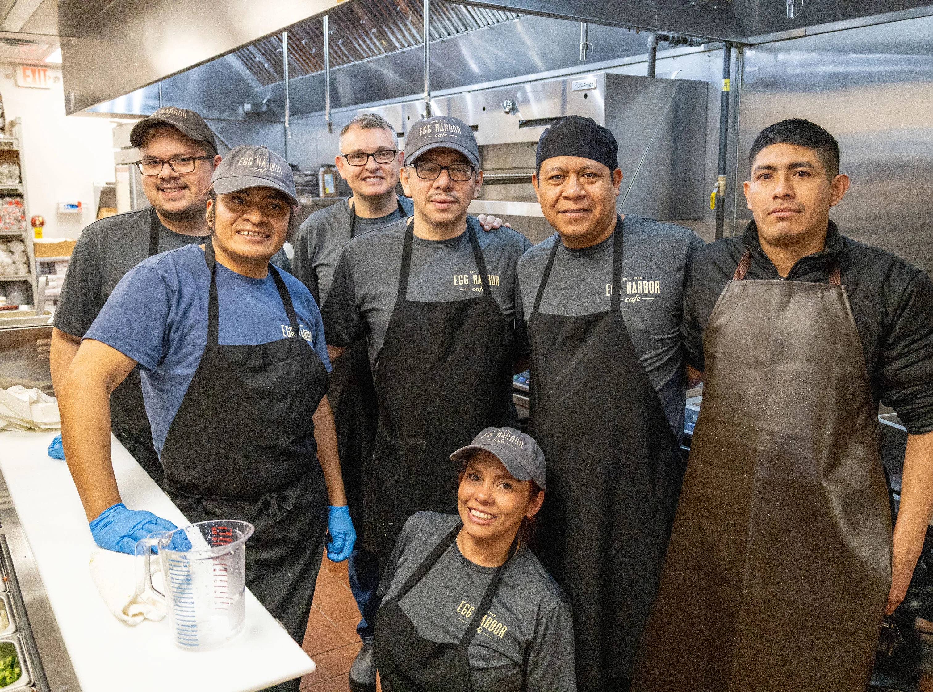 Culinary team in a bustling restaurant kitchen