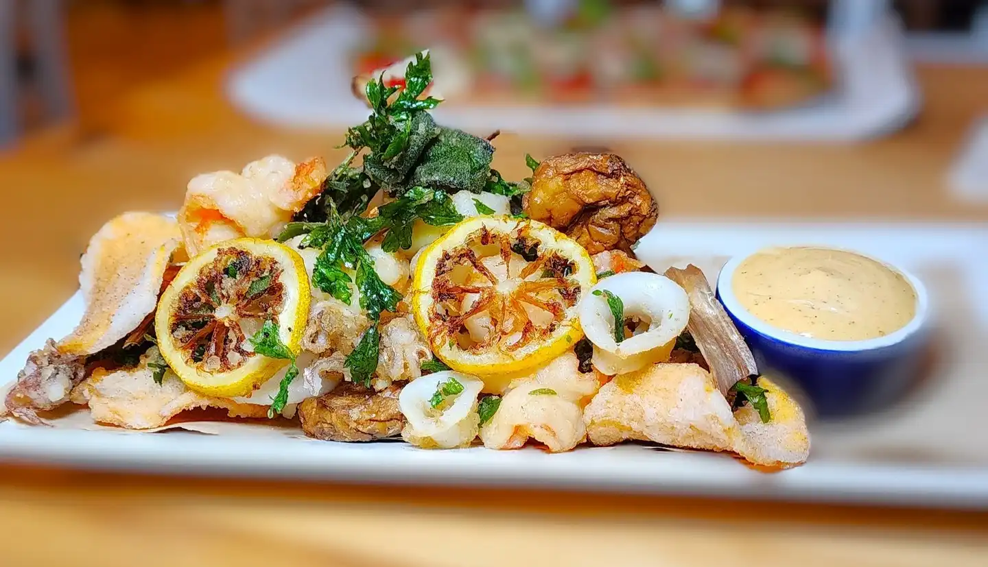 shrimp, calamari,  scallops, Gloucester MA waterfront