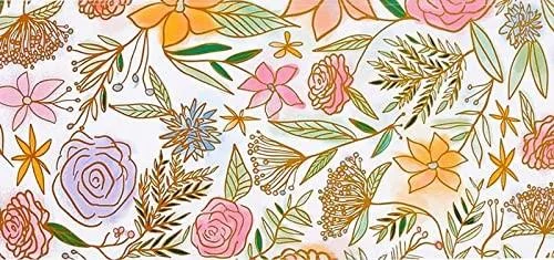 10-06301-094 Fabric Party Table Runner - Thimblepress Dried Flowers