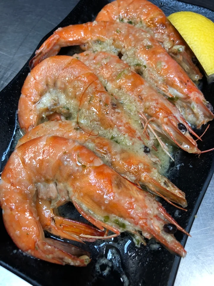 Miso Garlic Prawns