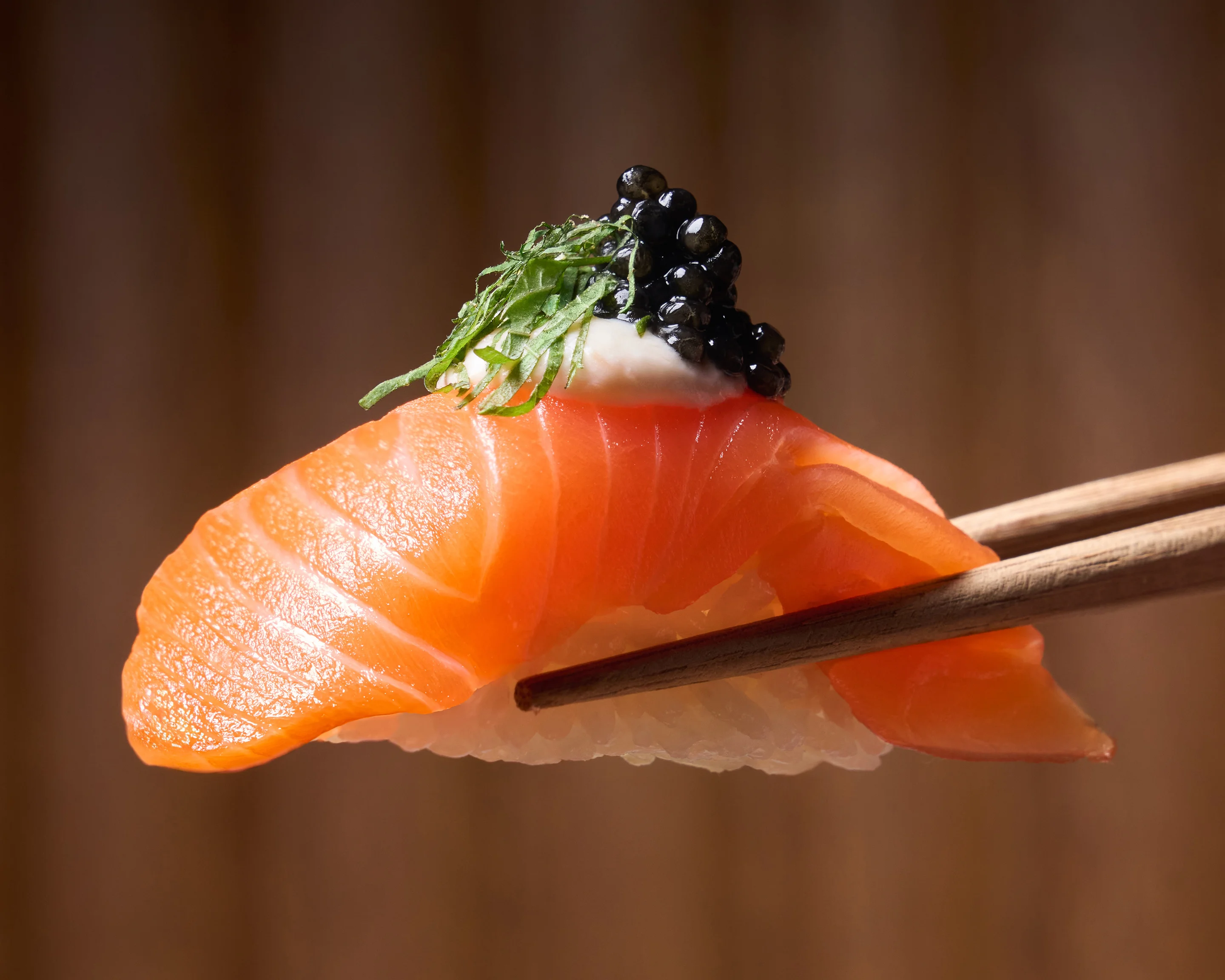 Assorted sushi platter featuring various nigiri