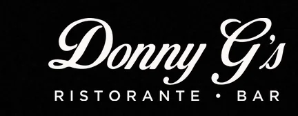 Elegant logo of Donny G's Ristorante Bar on a black background