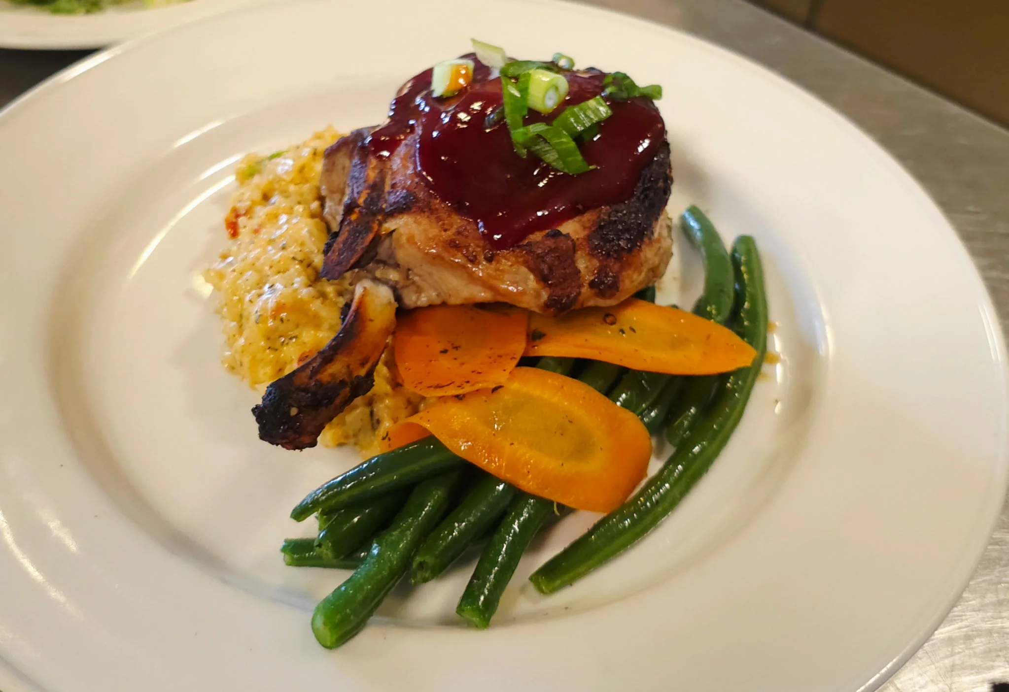 Southern-style grilled chicken with sides