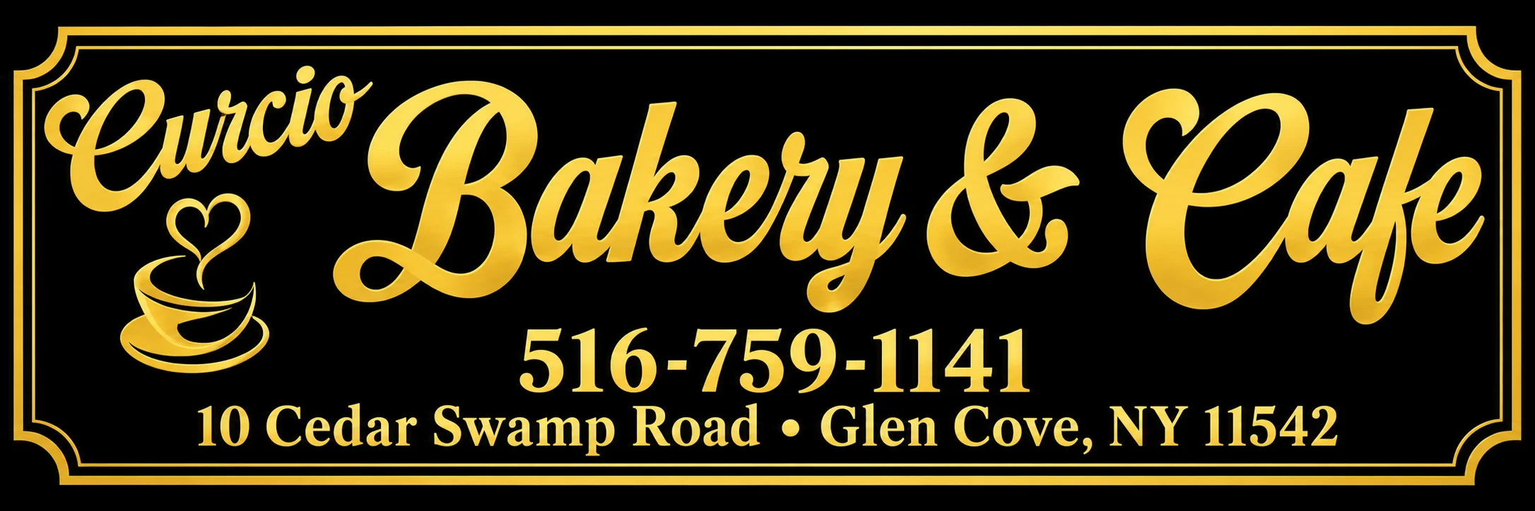 Curcio Bakery & Cafe logo with elegant typography