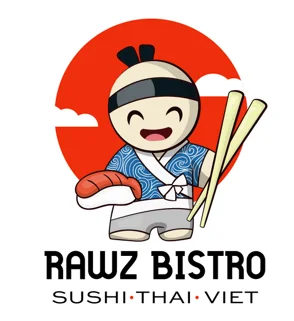 Cartoon character representing a sushi restaurant