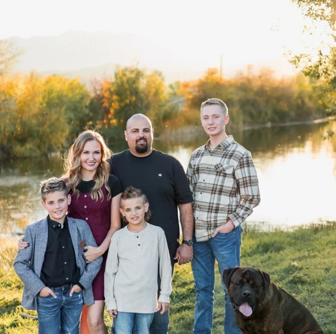 Santorini's Greek Grill owner and family. A family-owned Mediterranean restaurant serving Utah communities