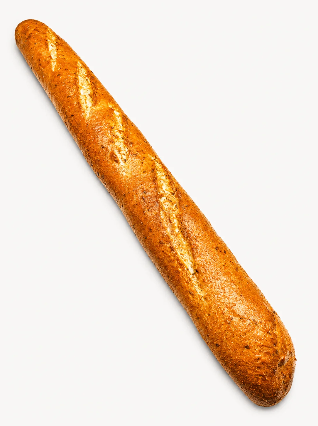 A delicious rye bagel with a golden crust and soft interior.