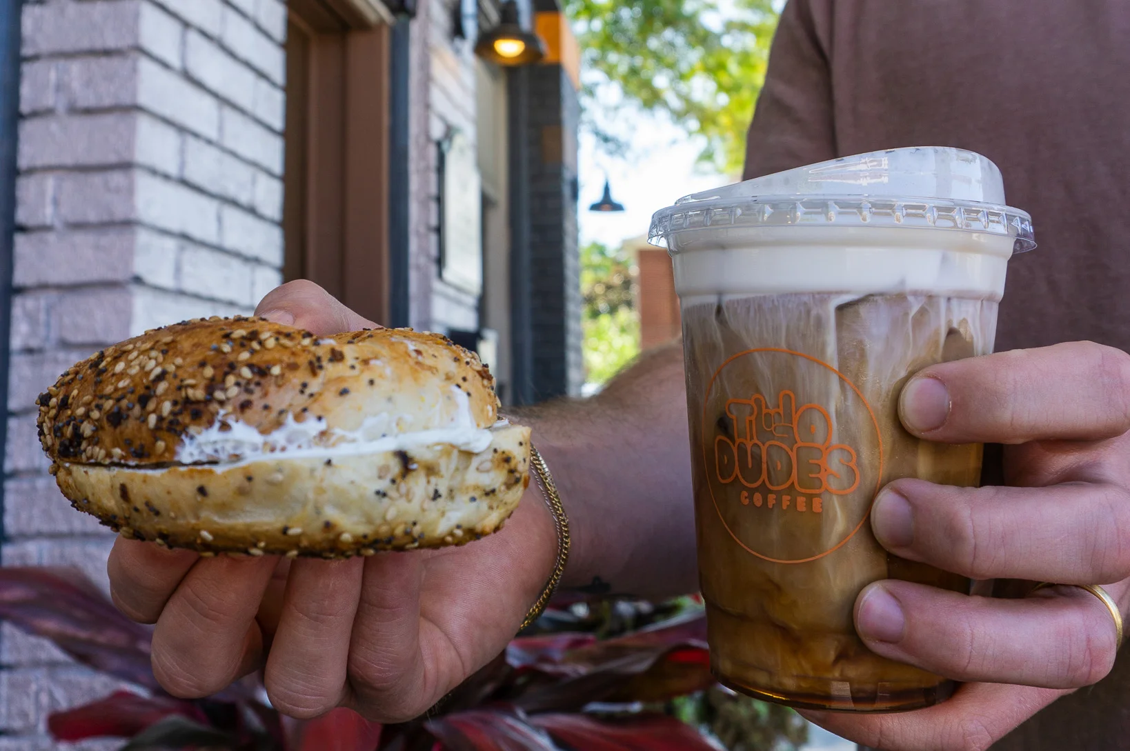 Two Dudes Coffee with Eastside Bagel
