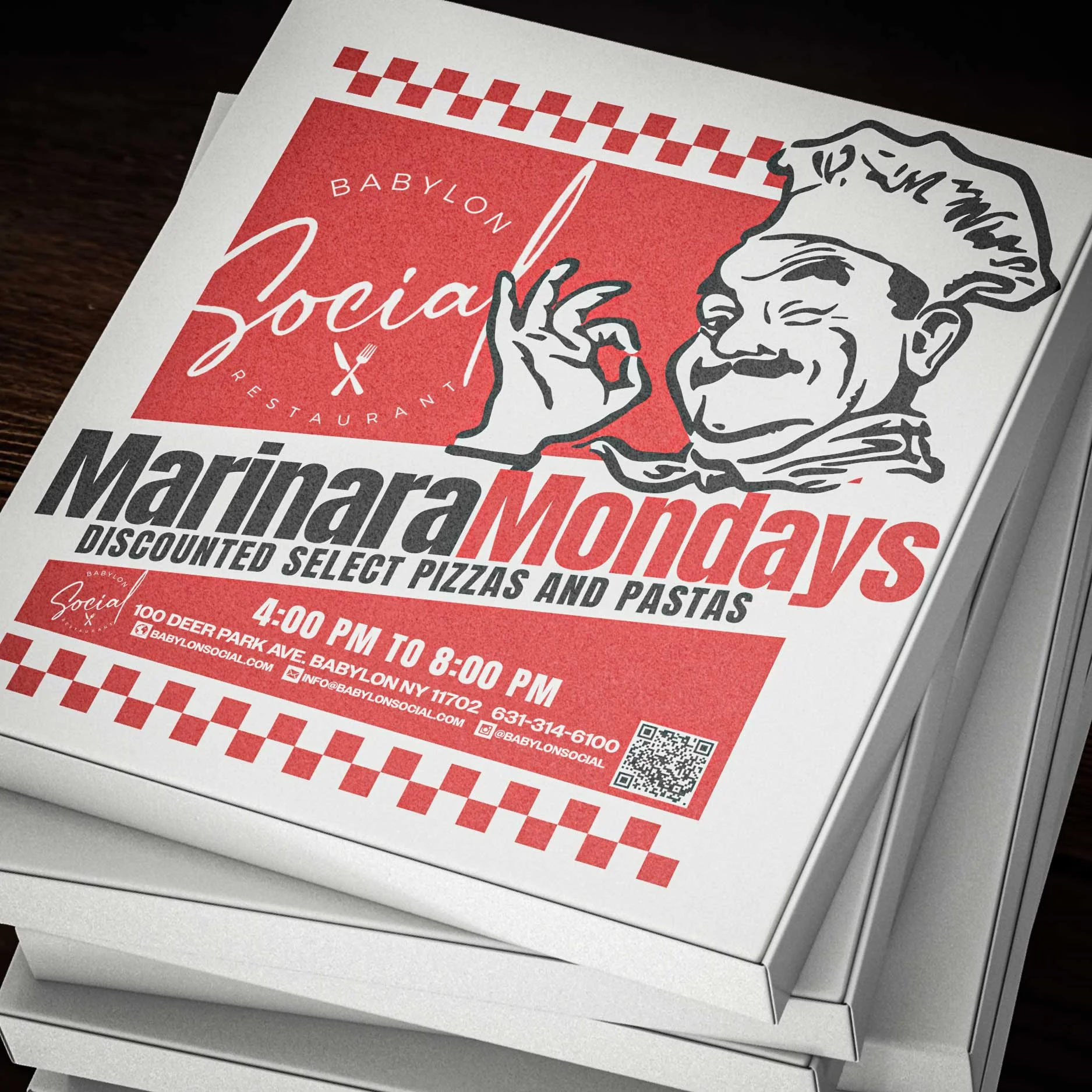 Babylon Social Marinara Monday 