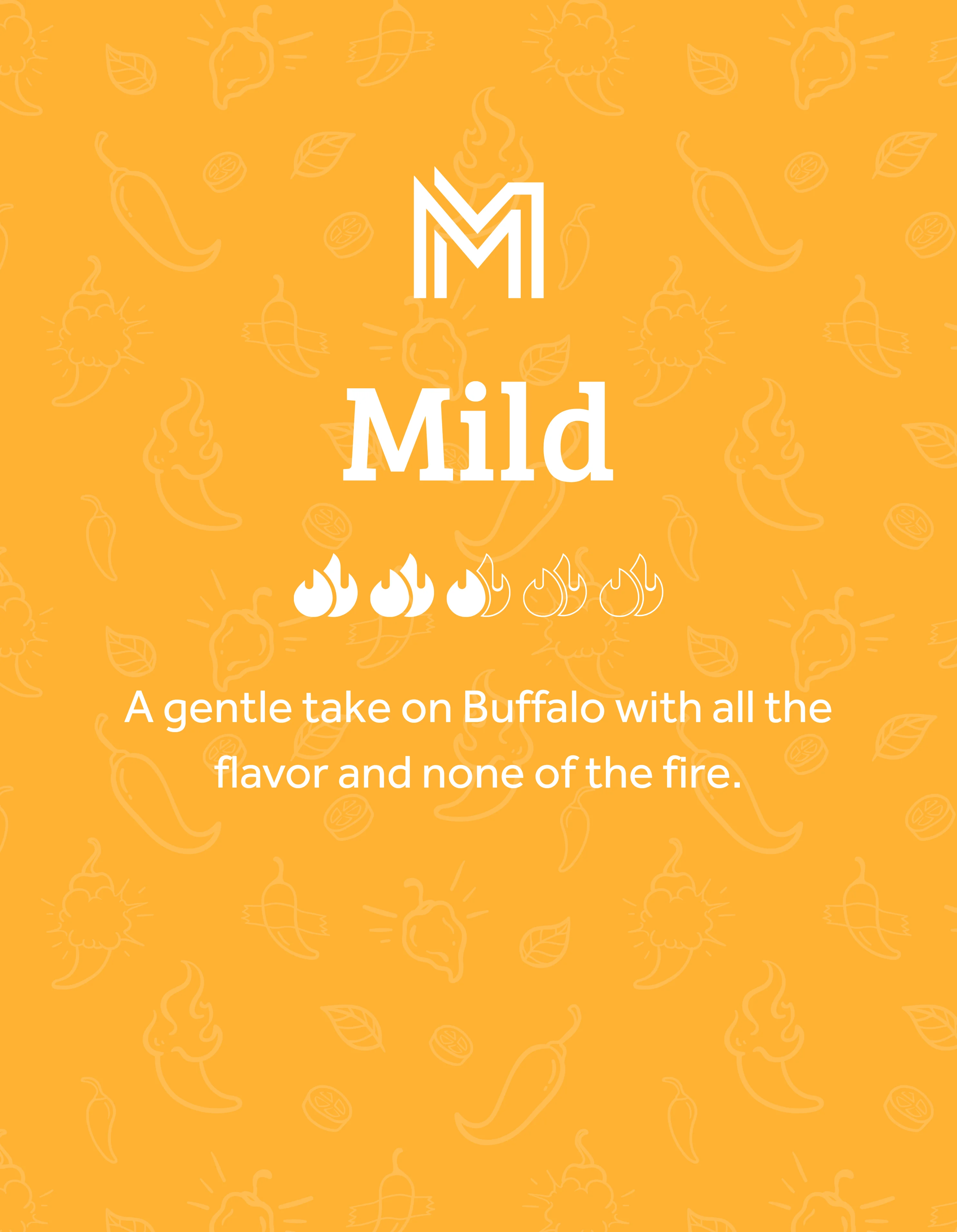 Mild Buffalo sauce with rich flavor and no heat