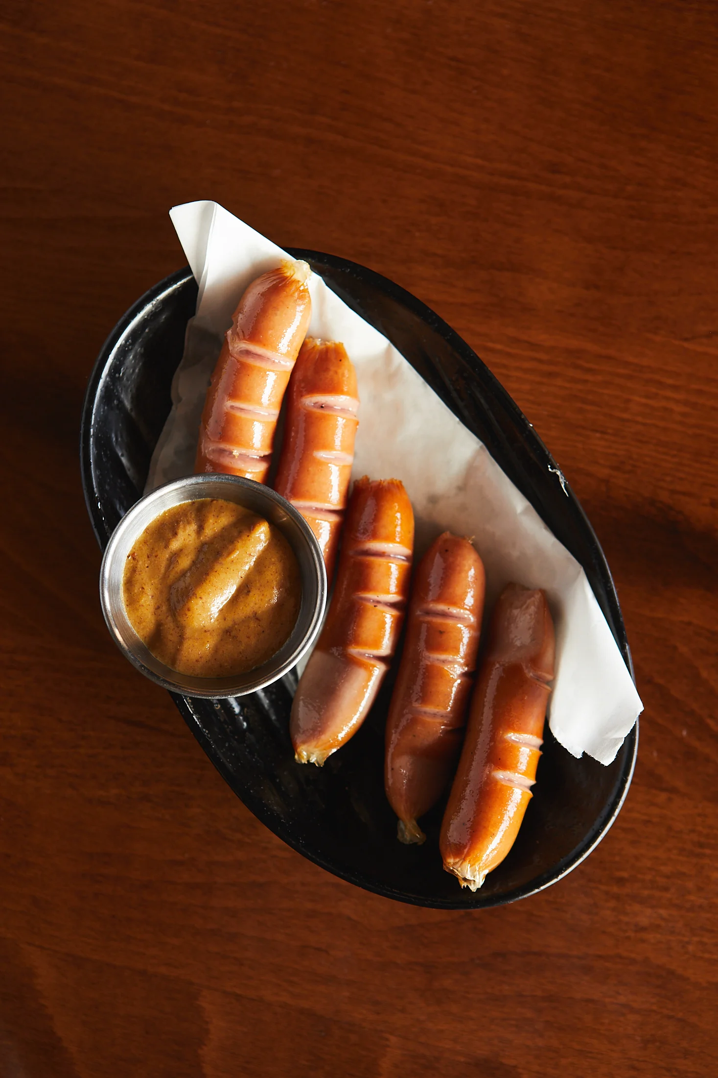 A plate of sausage