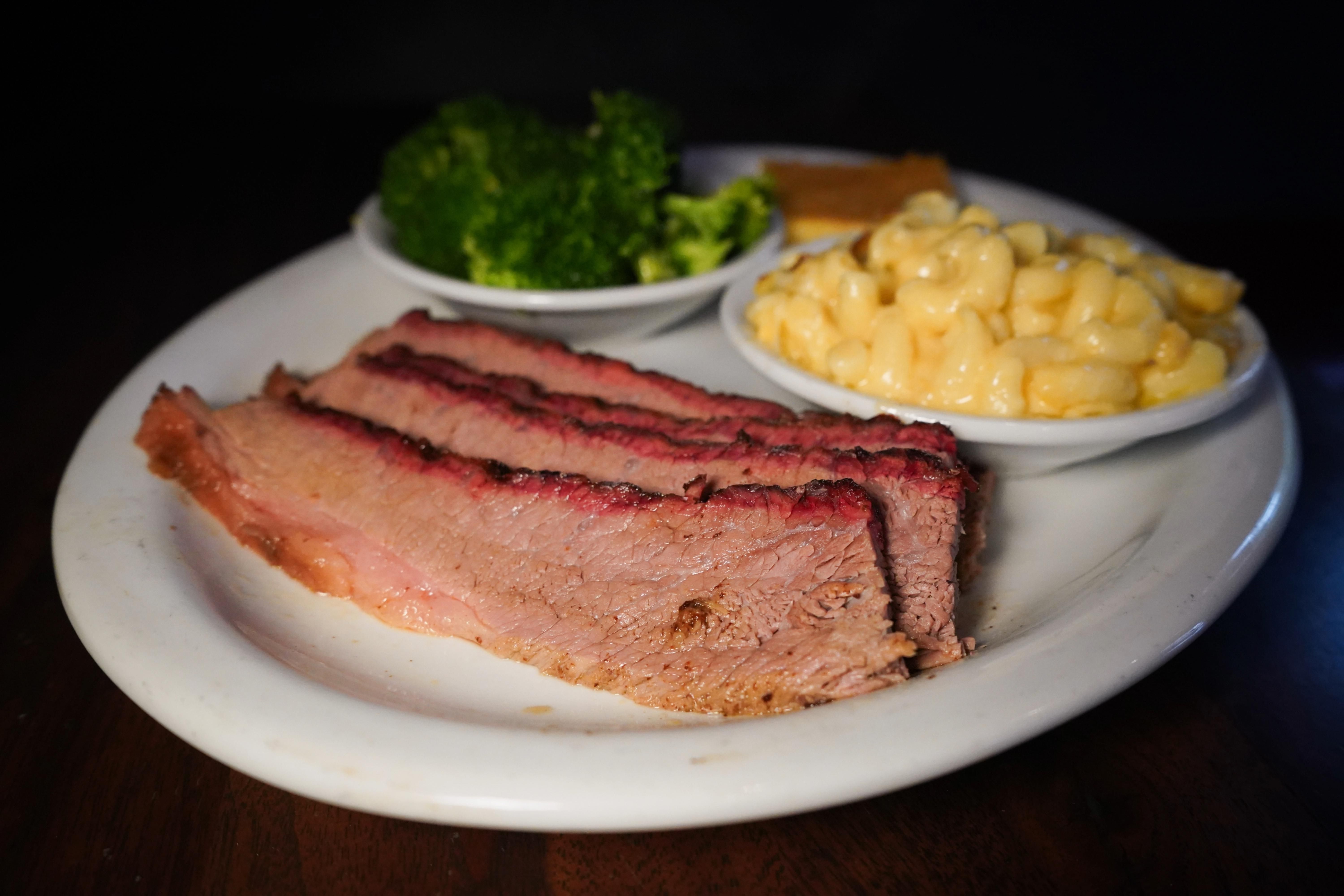 Texas Brisket Plate at The Smokehouse