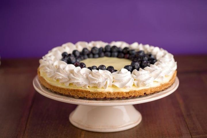 Lemon Blueberry Flan