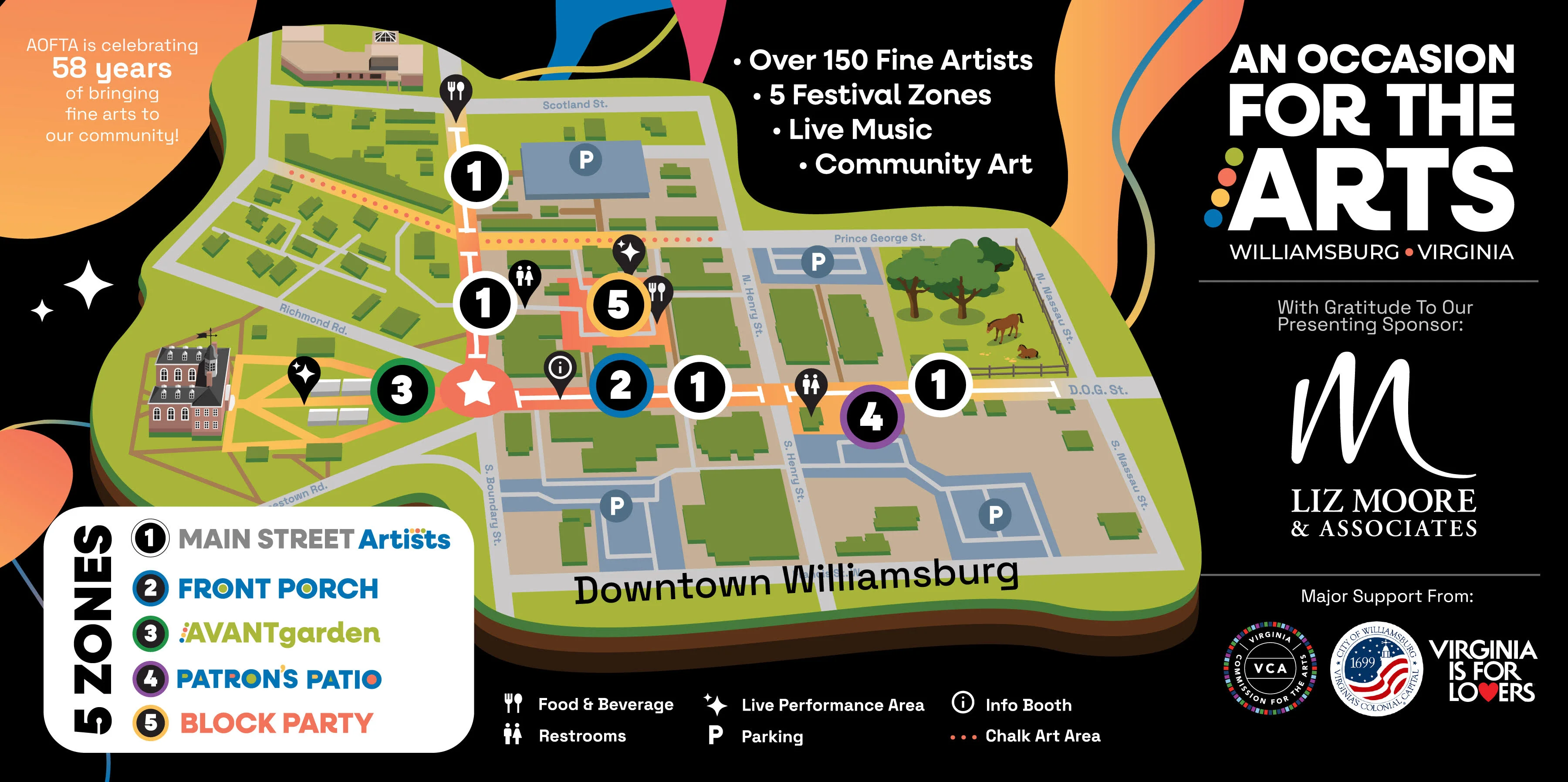 Map of the festival