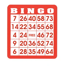 Bingo card with numbers for a game night