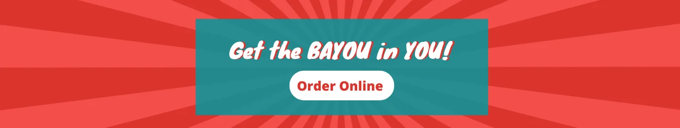 Promotional banner for online Cajun food ordering