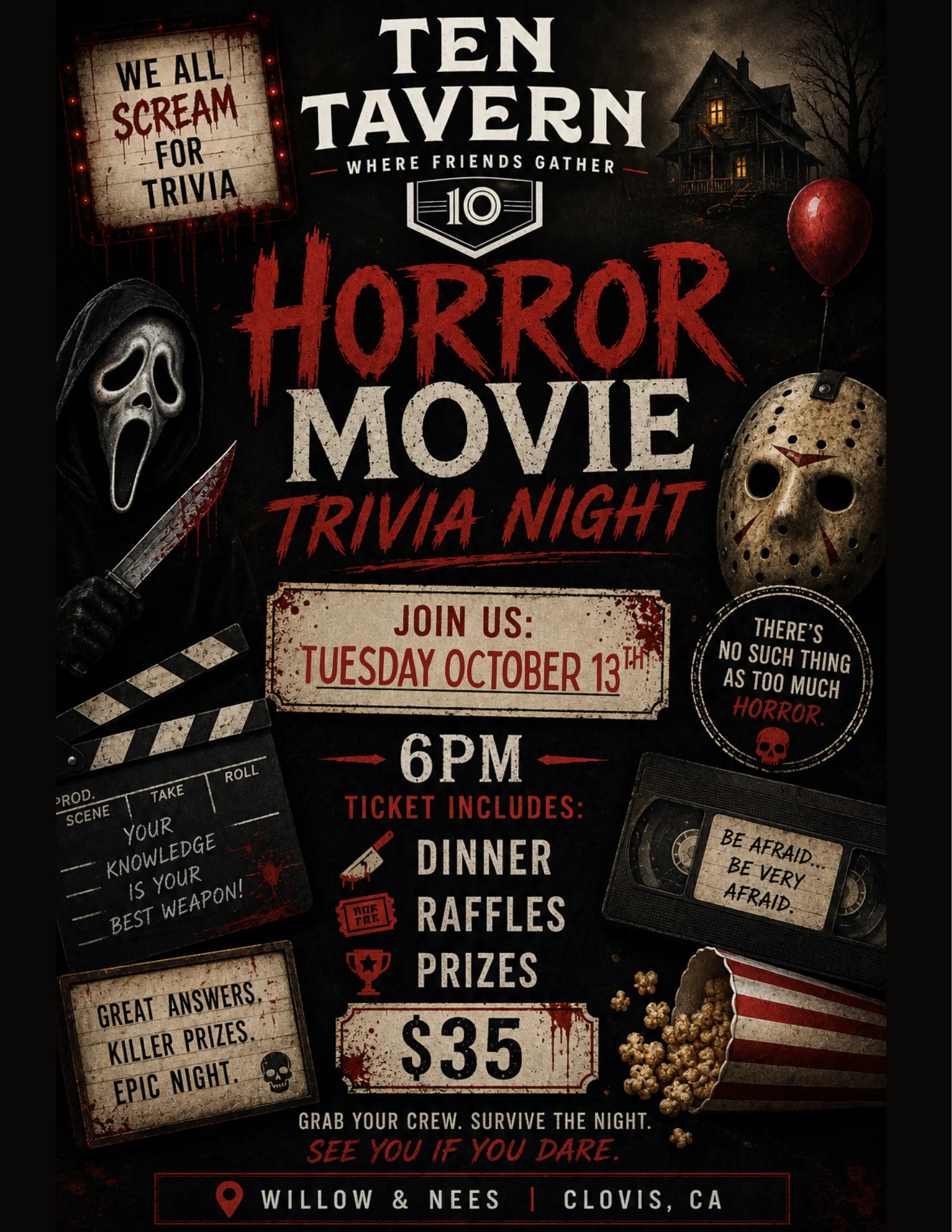 Horror Movie Trivia Night