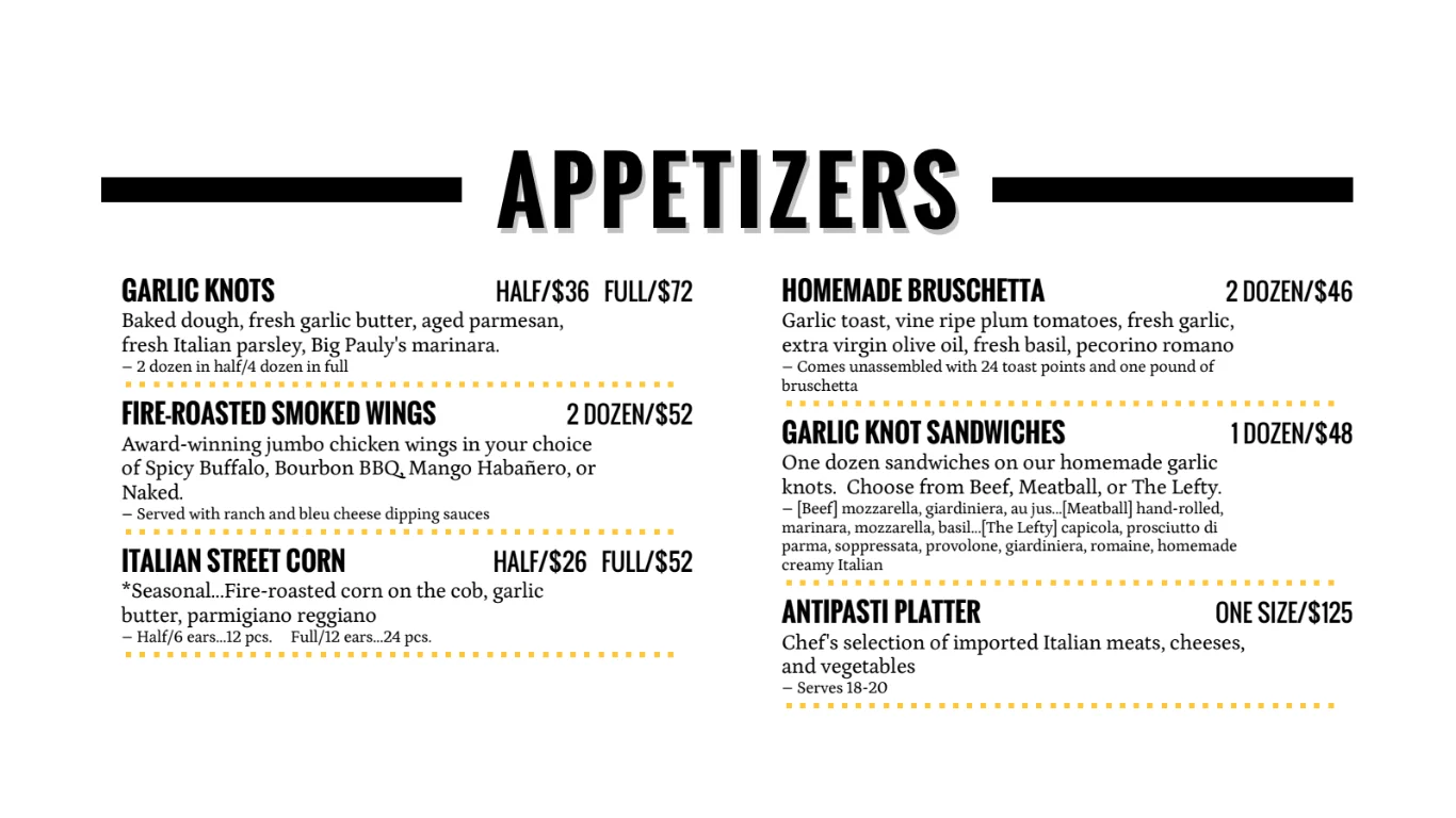 Appetizers