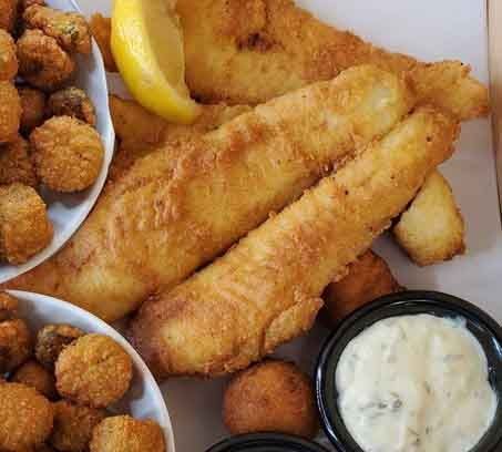 Fried Flounder Platter#