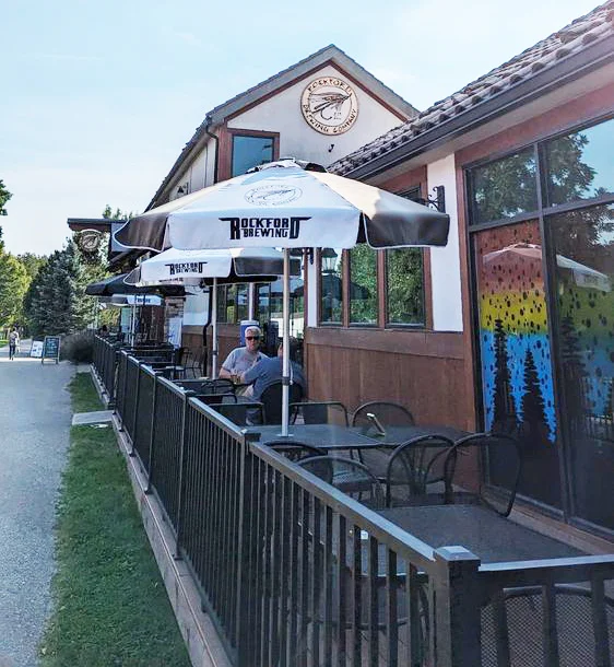 Microbrewery with Patio and River View in Rockford MI 49341