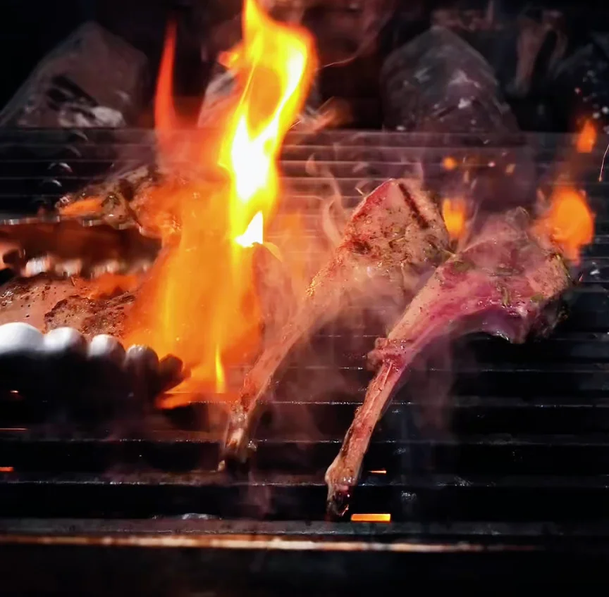 Deliciously cooked lamb dish garnished with herbs and spices.