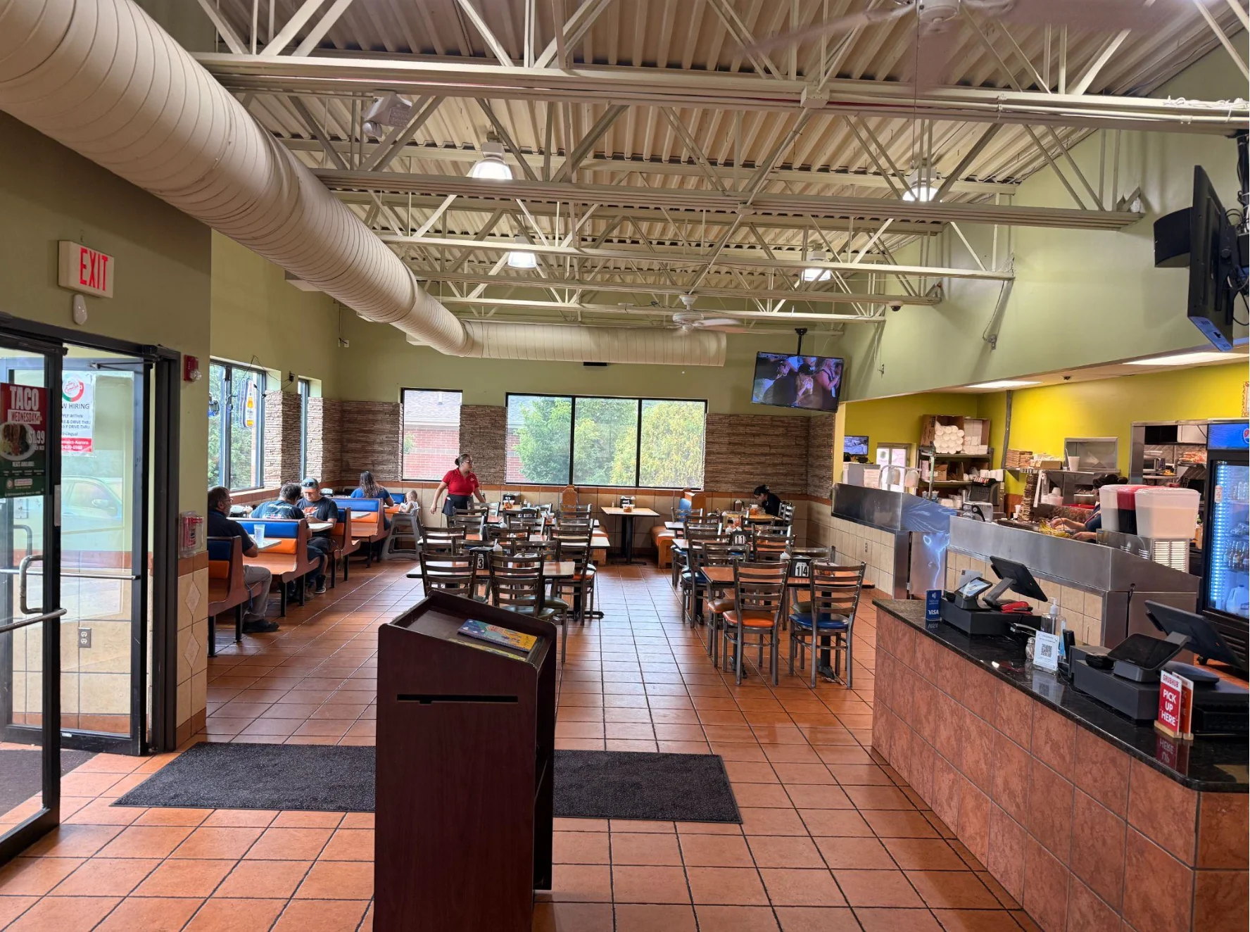 Authentic Mexican taqueria menu featuring traditional dishes