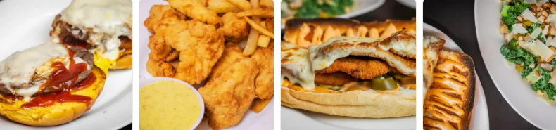 Delicious American fried chicken with fries and dipping sauce
