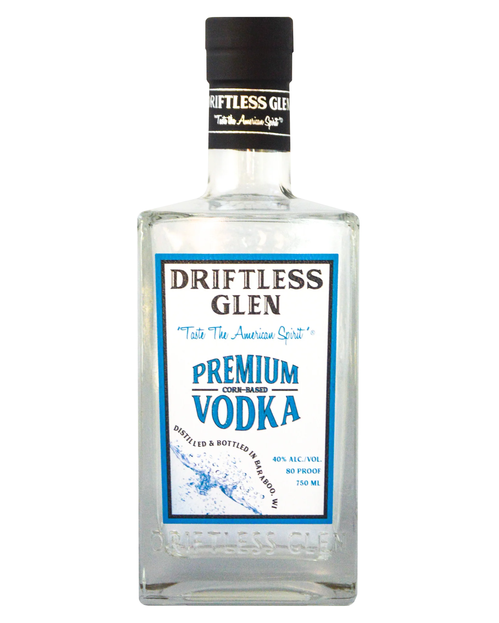 A bottle of Premium Vodka